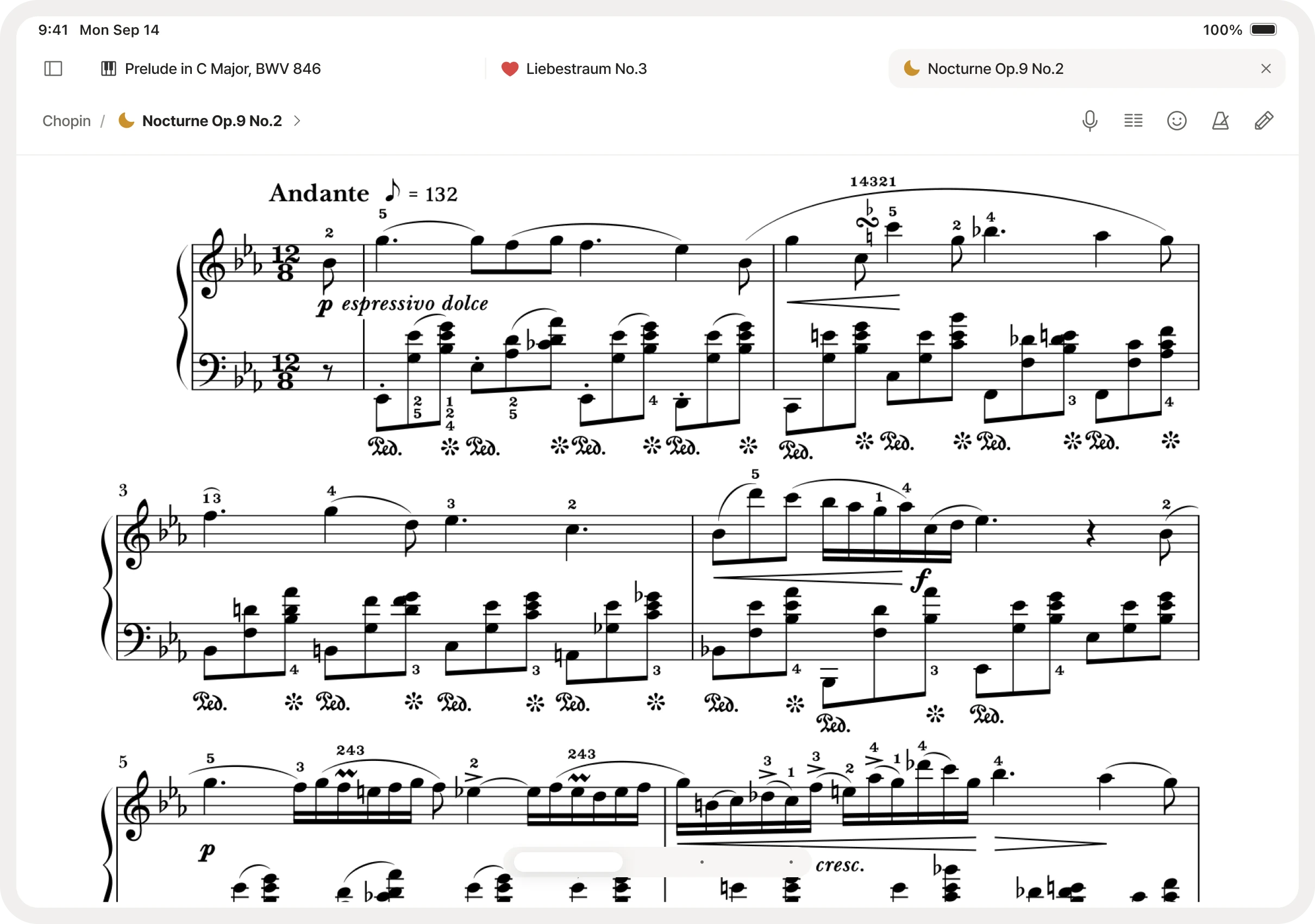 A clean, easy score viewer